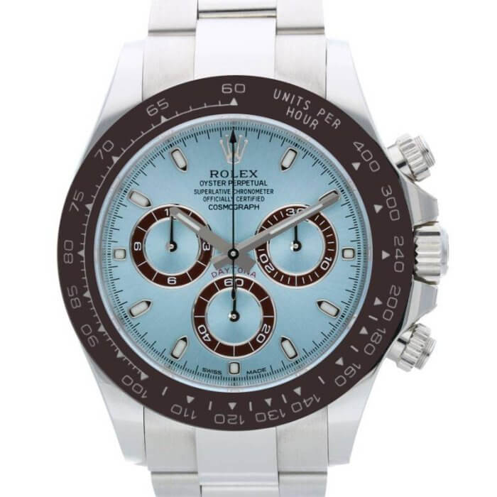 116506 / コスモグラフデイトナ PTランダム品番 アイスブルー文字盤腕時計
