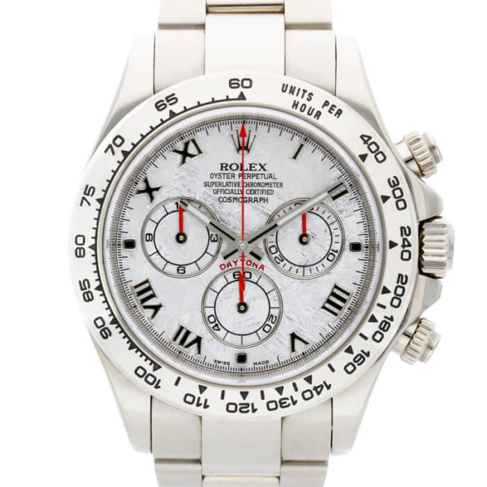116509 / コスモグラフデイトナ メテオライト K18WG ランダム品番 シルバー文字盤腕時計