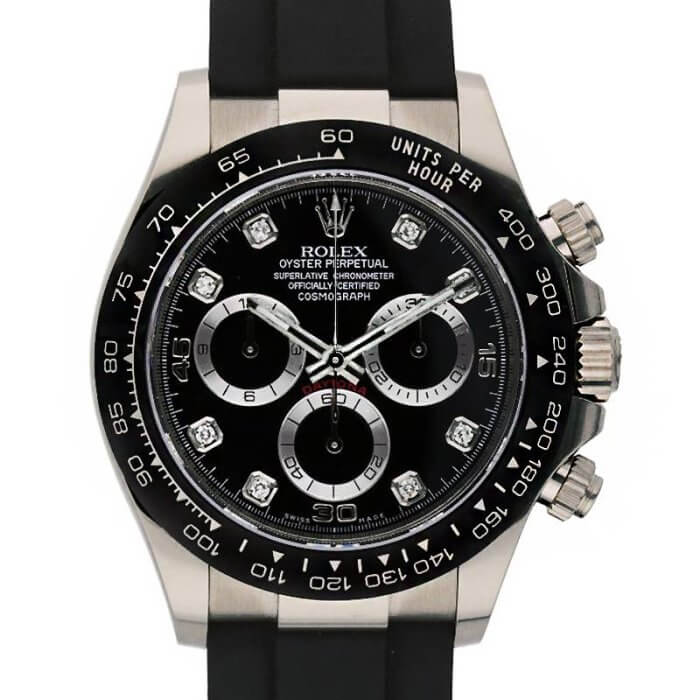 116519LNG / コスモグラフデイトナ K18WG ランダム品番 黒文字盤腕時計