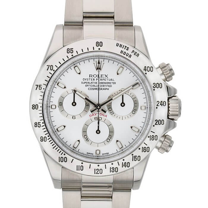 116520/コスモグラフデイトナ SSランダム品番ホワイト文字盤腕時計