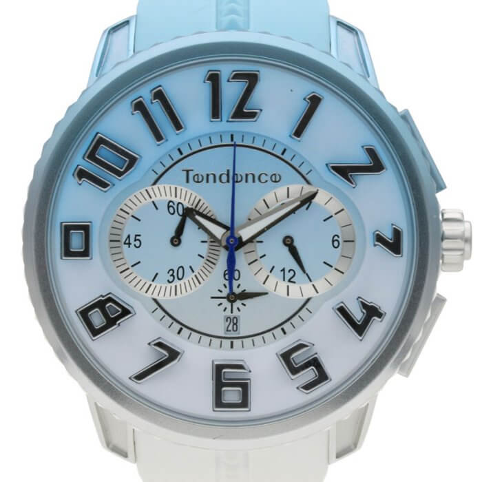 TY146105 / De’Color（ディカラー）クオーツ・クロノグラフシリコンベルト腕時計