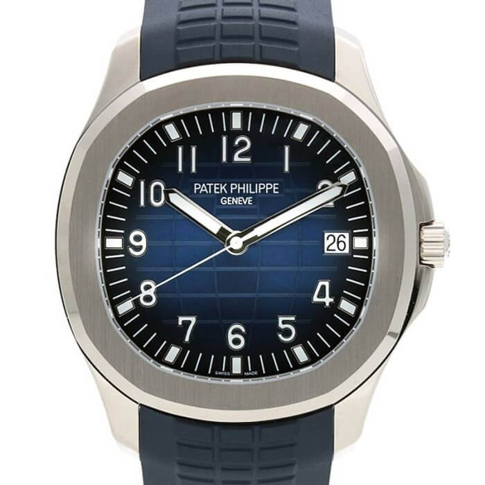 5168G-001 / アクアノートトラベルタイム WG ブルー文字盤自動巻き腕時計