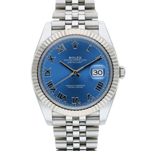 126334/デイトジャスト41 SS×WGランダム番ブルーローマ文字盤ジュビリー