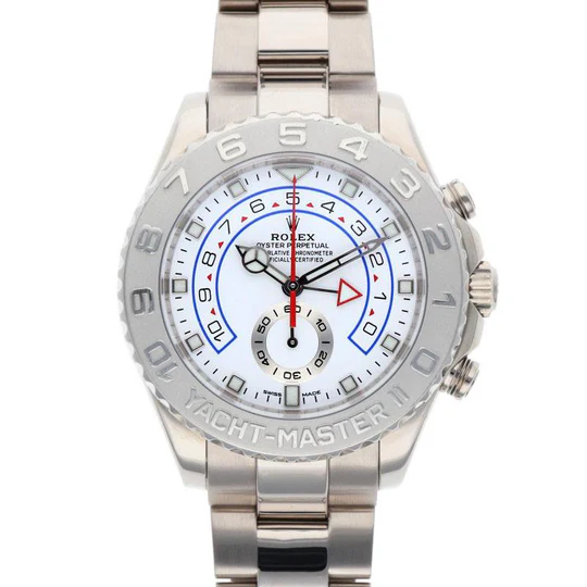 116689/ヨットマスターⅡ WGM品番ホワイト文字盤 ベンツ針 クロノグラフ腕時計