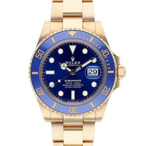 126618LB/サブマリーナデイト YGランダム番ブルー文字盤 オートマティック腕時計