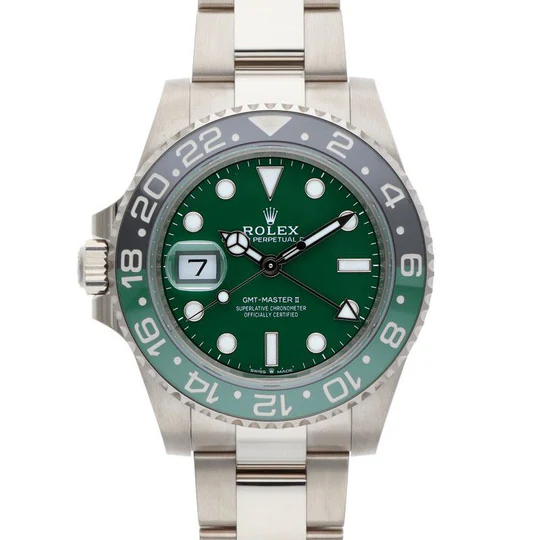 126729VTNR/GMTマスターII WGランダム品番ラッカーグリーン文字盤